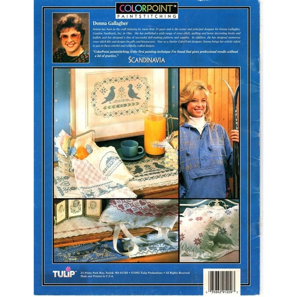 Tulip Colorpoint Paintstitching Pattern Iron on Transfers Scandinavia Design - Picture 2 of 2